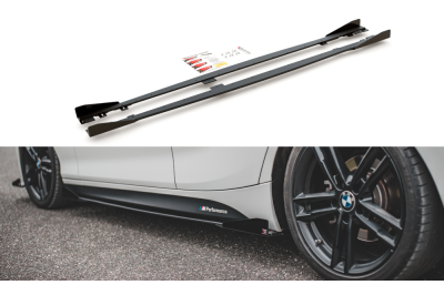 Накладки сплиттеры на пороги на BMW 1 F20 / F21 M-Pack / M140i рестайл
